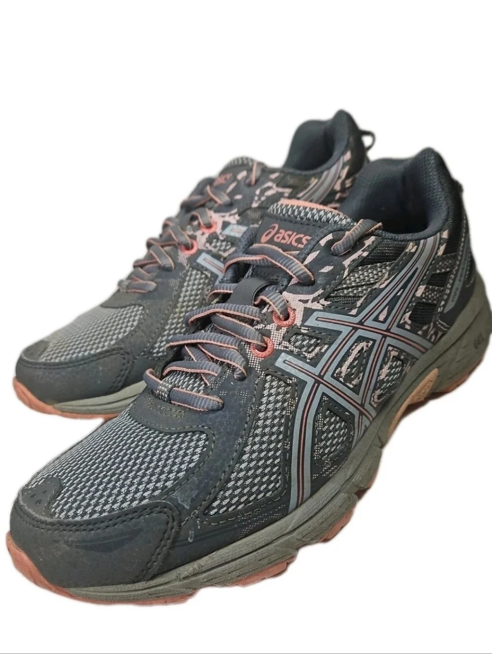 Asics Gel Venture 6 Women Sz8 Blue Run Hike Shoe Gray T7G6N Y2k Boho[5C